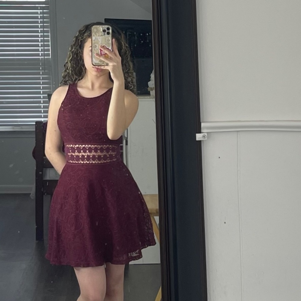 Burgundy dress size S